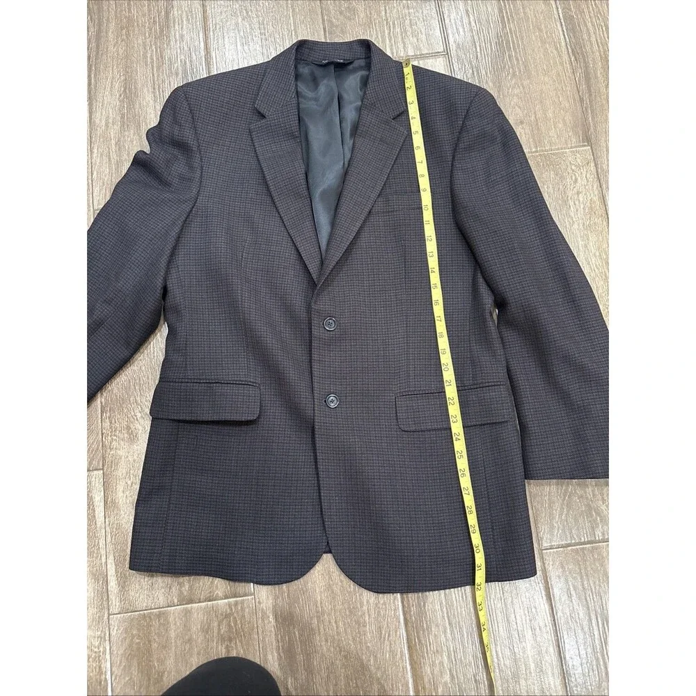 JOS A‎ BANK mens multicolor HOUNDSTOOTH 100% WOOL sport coat jacket blazer 42 R